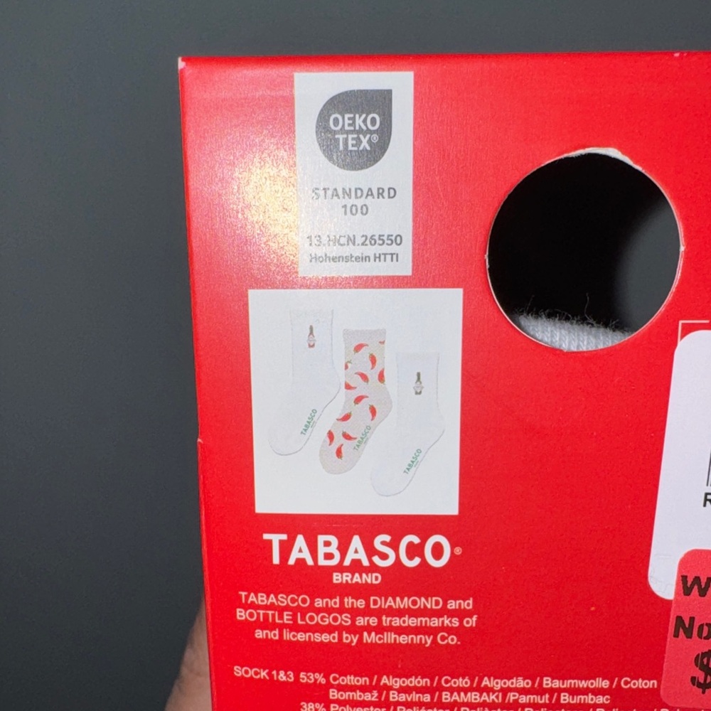Tabasco Socks 🌶️ - Picture 3 of 4
